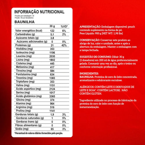 BOTE WHEY 100% PURE INTEGRAL MEDICA 900 G 30 SV