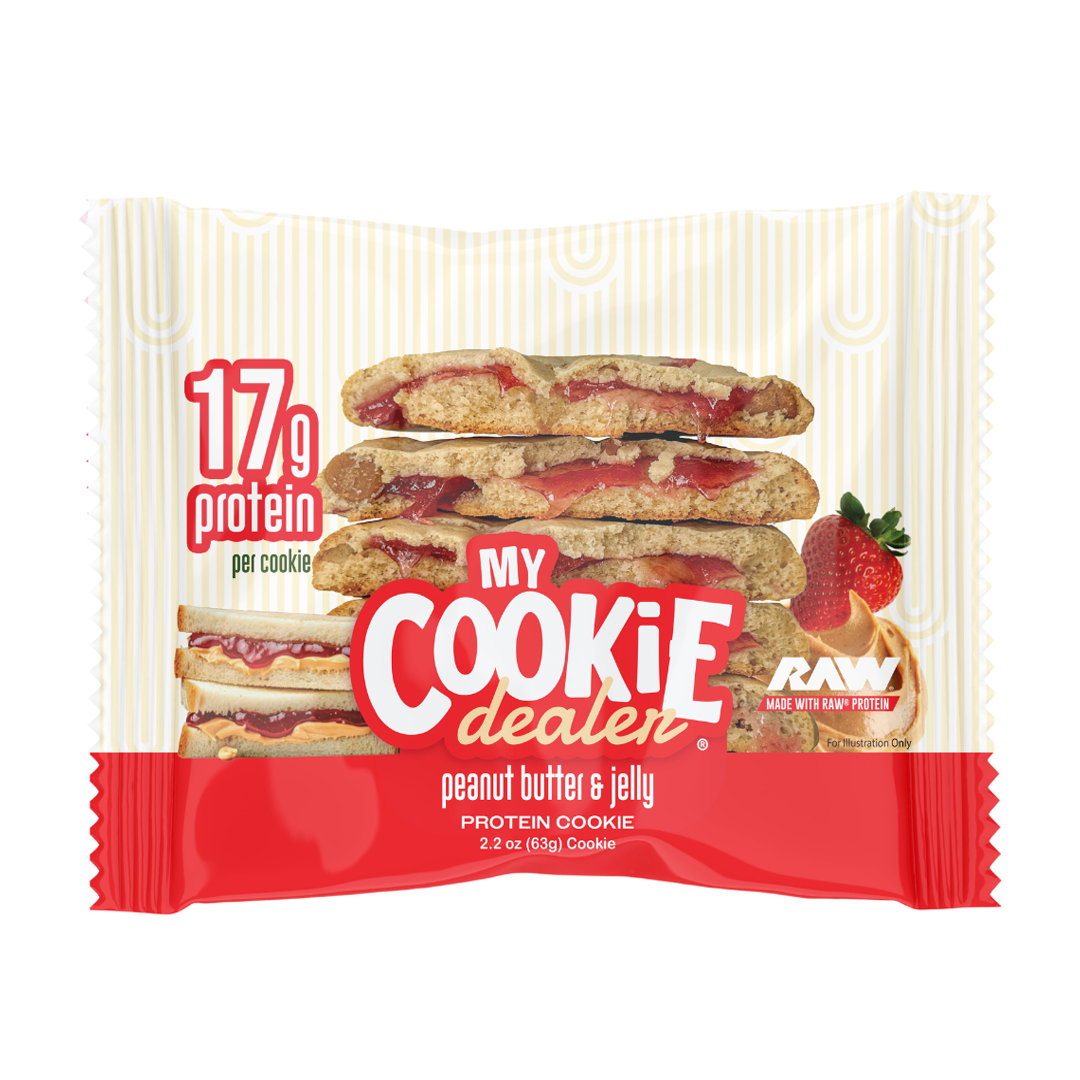 RAW My Cookie Dealer Peanut Butter and Jelly Protein Cookie