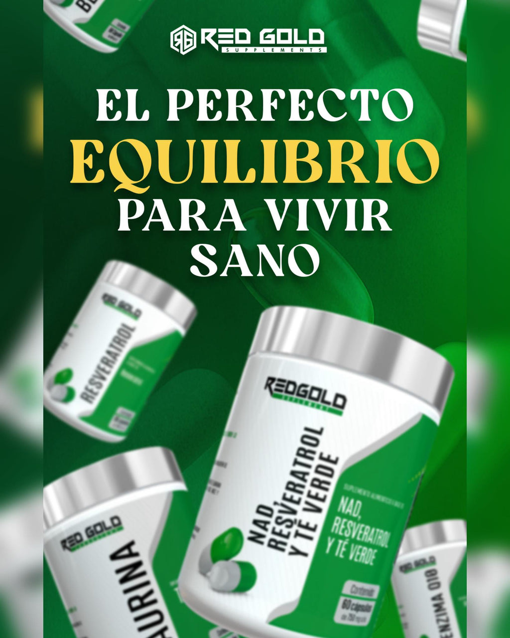 RedGold Naturals Taurina 60 cápsulas 750 mg - producto