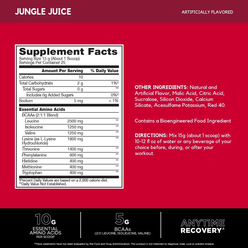 BSN AMINOx EAAs | Aminoácidos Esenciales | 25 Servicios