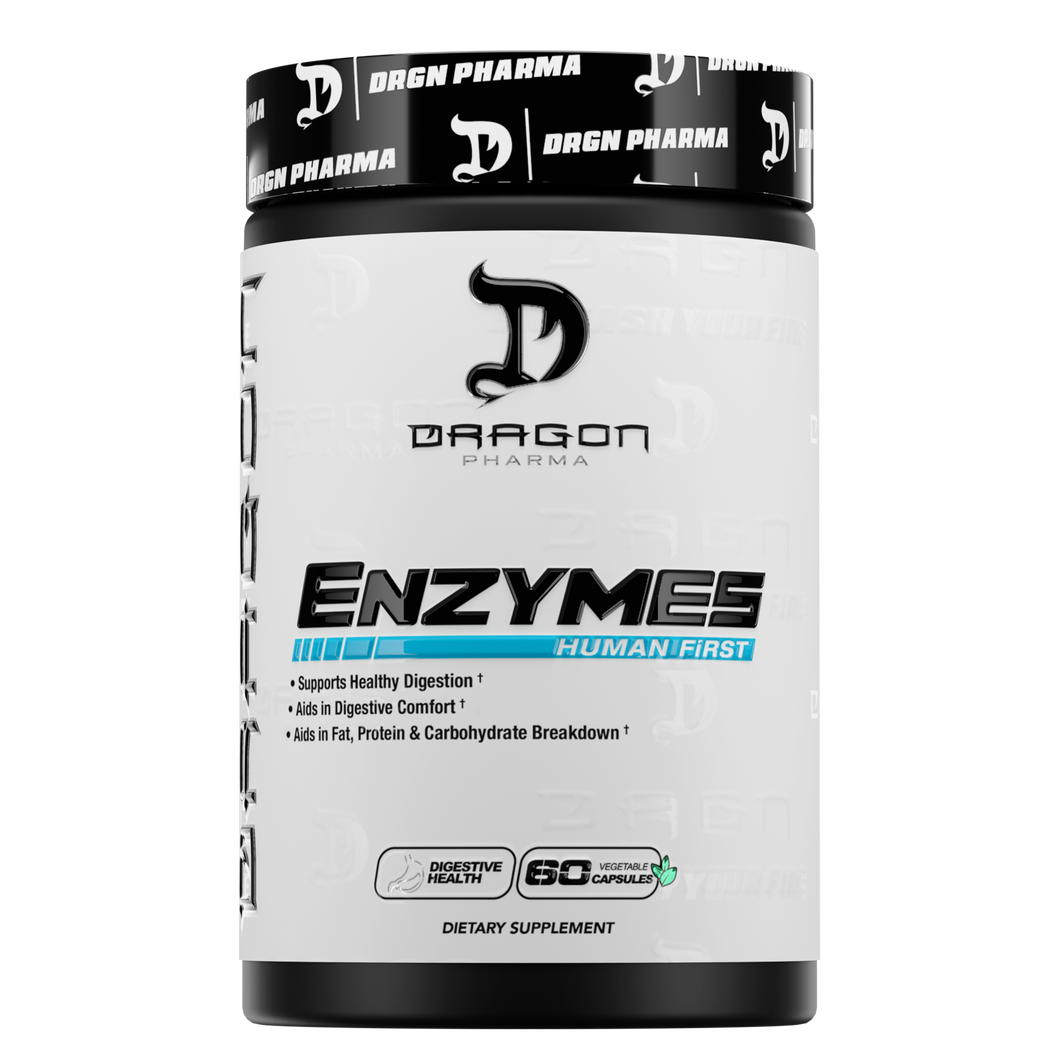 Dragon Pharma Enzymes 60 cápsulas - frente