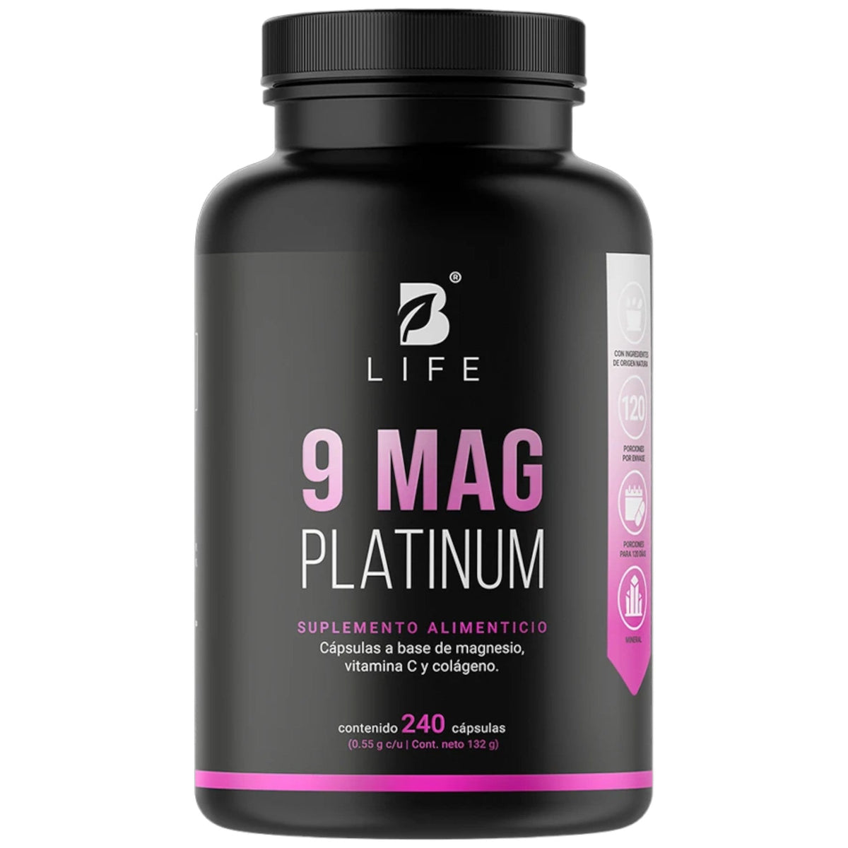 B Life 9 Mag Platinum 240 cápsulas
