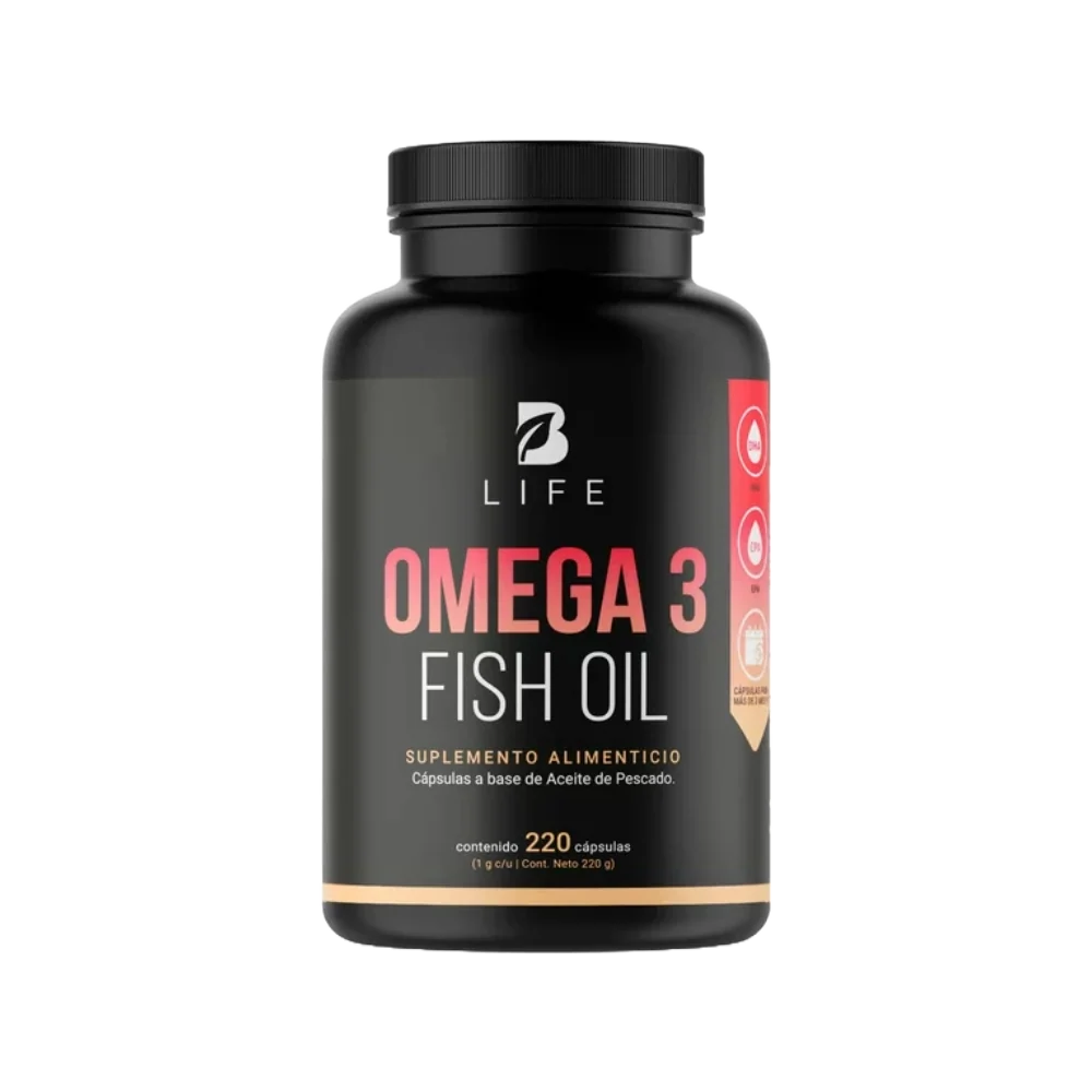 B Life Omega 3 Fish Oil 1000 mg 220 cápsulas - imagen 5