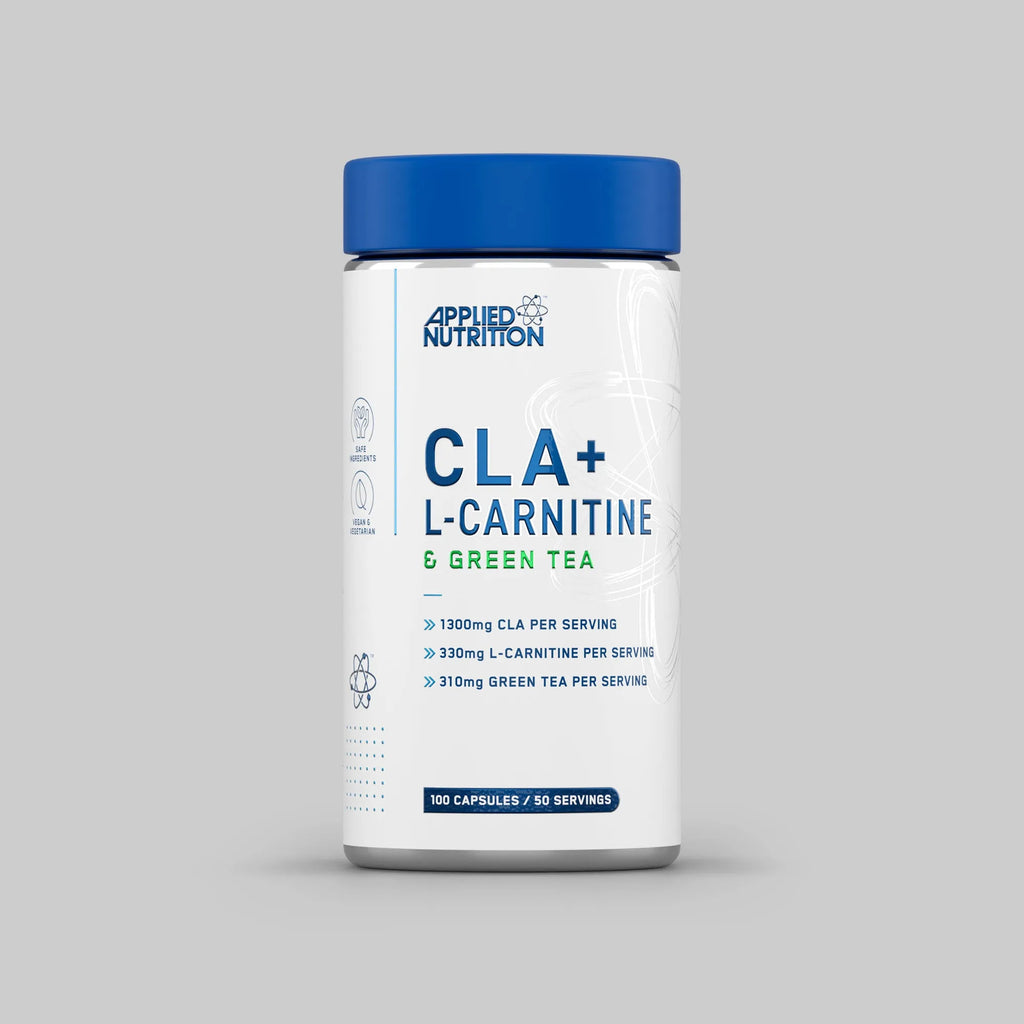 CLA + CARNITINA Y GREEN TEA 100 CAP/50 SERV APPLIED NUTRITION