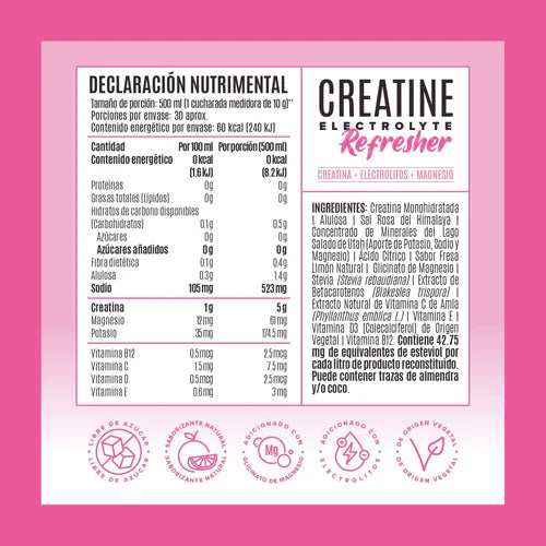 Birdman Creatine Electrolyte Refresher (30 servicios) – Creatina Monohidratada + Electrolitos y Magnesio