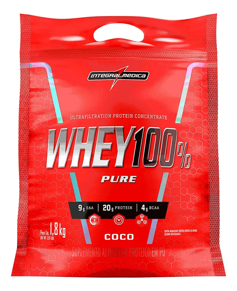 WHEY 100% PURE 1.8 KG INTEGRALMEDICA  | PROTEÍNA DE SUERO COSTAL