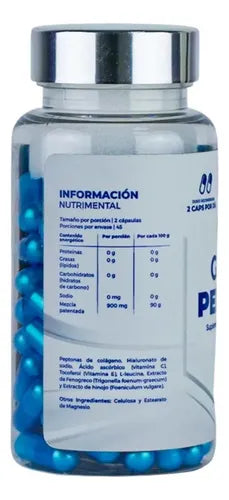 GLUTEO PEPTONAS 90 CAPSULAS -- Mejorar la apariencia de los glúteos contienen péptidos creados a partir de la hidrólisis de proteínas con la acción de las enzimas.