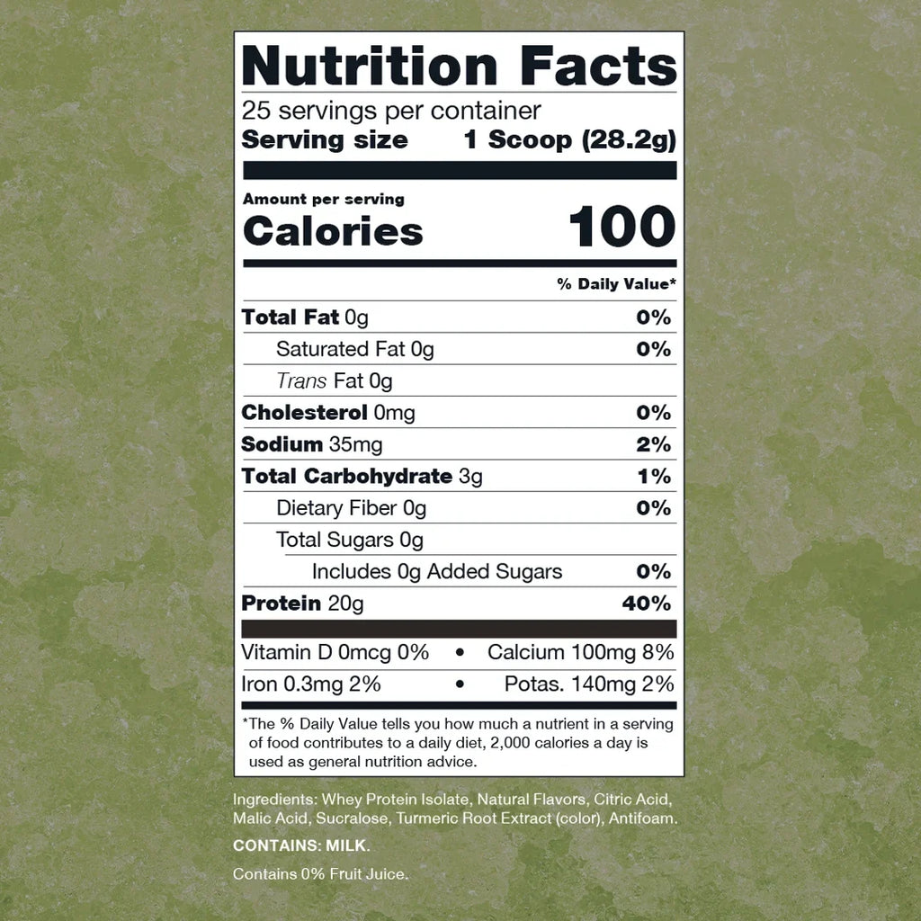 CLEAR WHEY PROTEIN RAW 25 SERV -- Es una proteína de suero aislada diseñada para ofrecer una alternativa ligera y refrescante a los batidos de proteína tradicionales.
