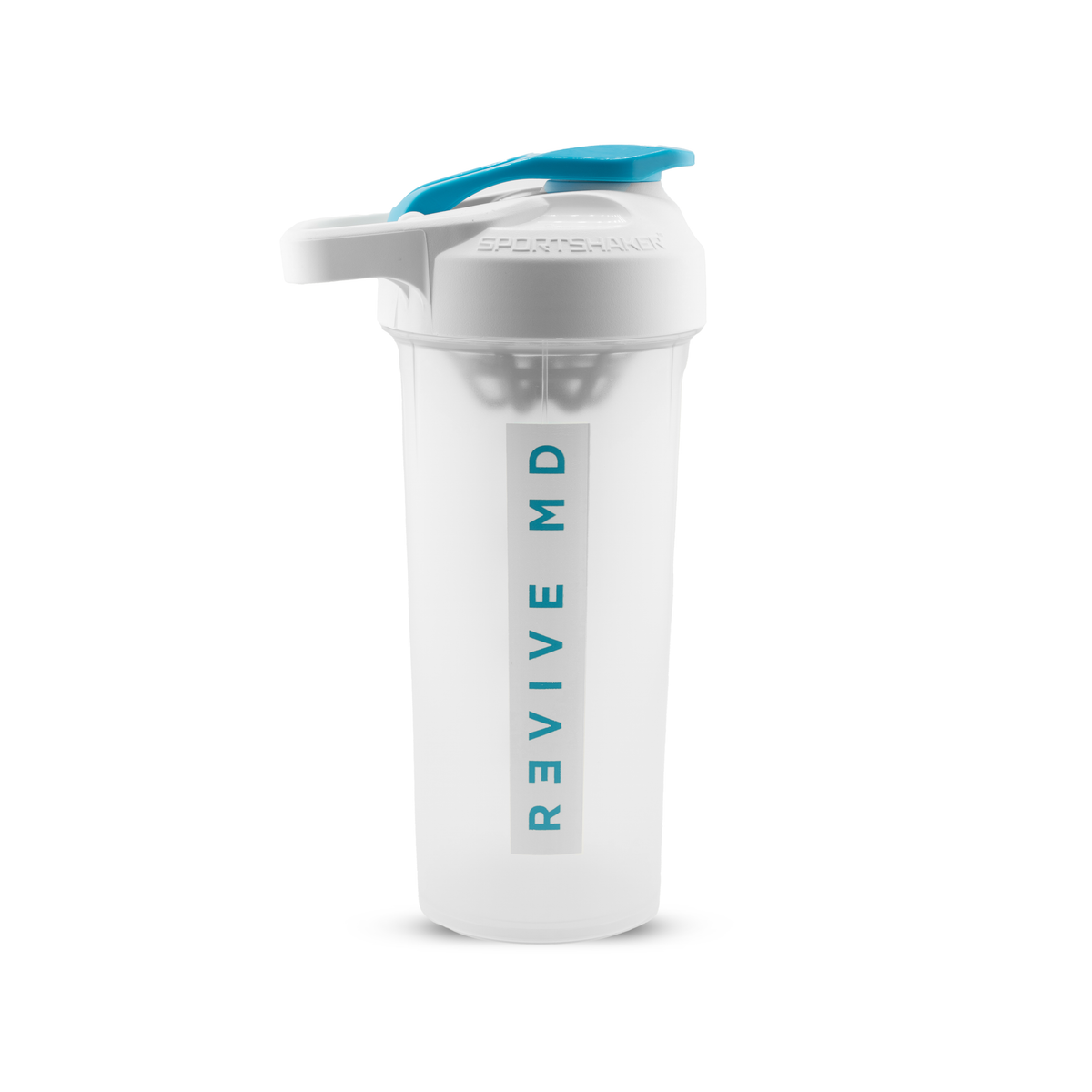 Revive MD shaker transparente con azul
