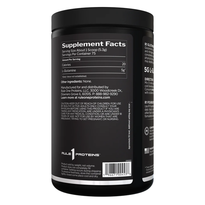 Rule 1 Glutamine 75 servicios - información