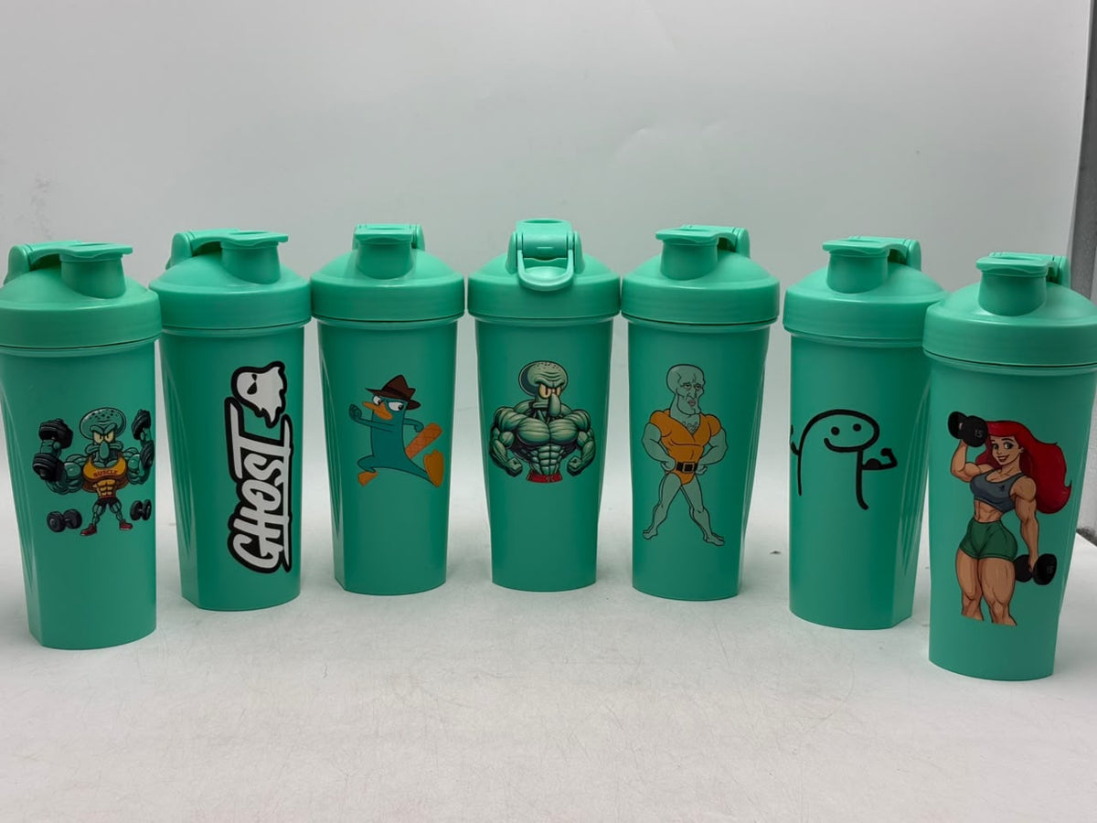 Shakers aqua 700 ml con diseños variados