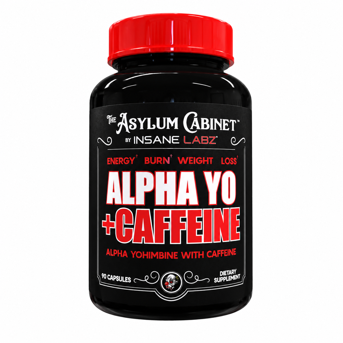 Insane Labz Alpha Yo + Caffeine - vista frontal limpia