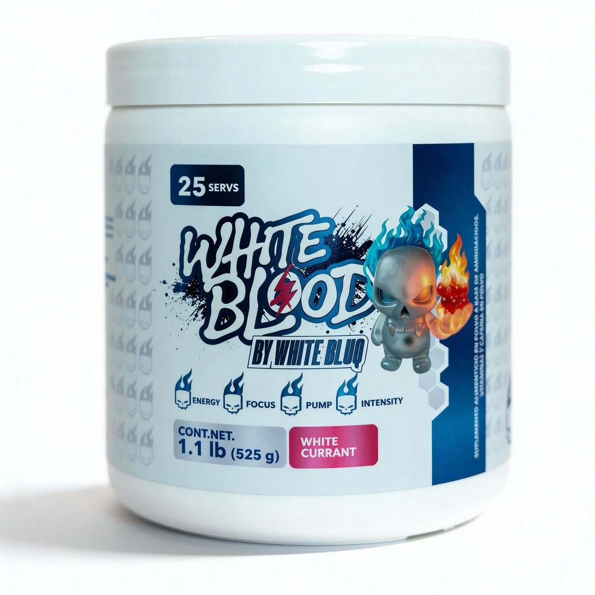 White Blood Pre-Workout | 25 Servicios | Essentials