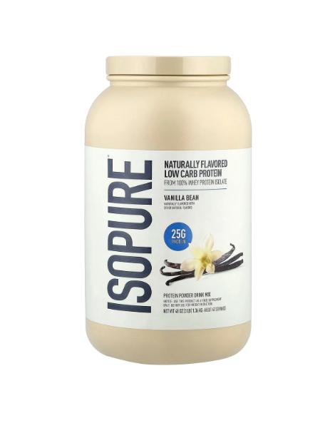 ISOPURE 3 LB 44 SERV ZERO CARB -- Proteína de Suero 100% Pura sin Lactosa y Grasa Enriquecida con Glutamina