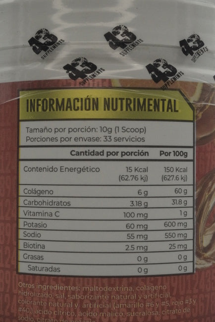 43 Colágeno en Polvo | 33 Servicios | Sabores