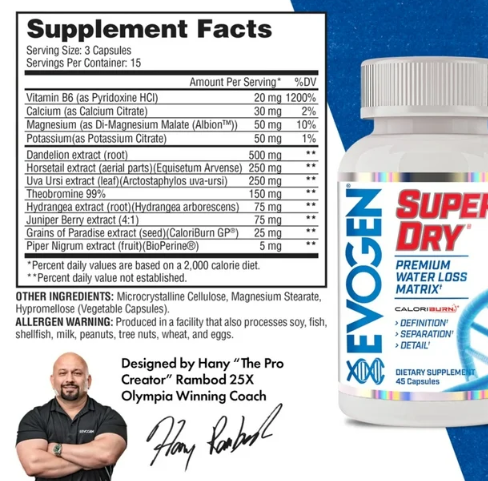 SUPER DRY 45 CAP EVOGEN