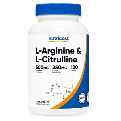 L ARGININA + L CITRULINA NUTRICOST 120 CAP