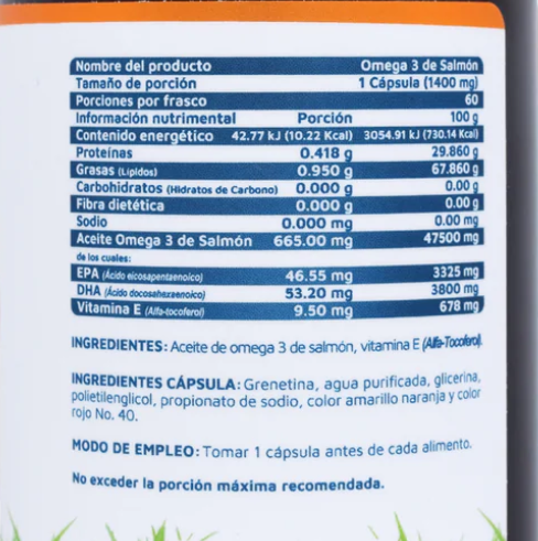 Vidanat Omega 3 de Salmón | 60 Cápsulas | Aceite de Salmón