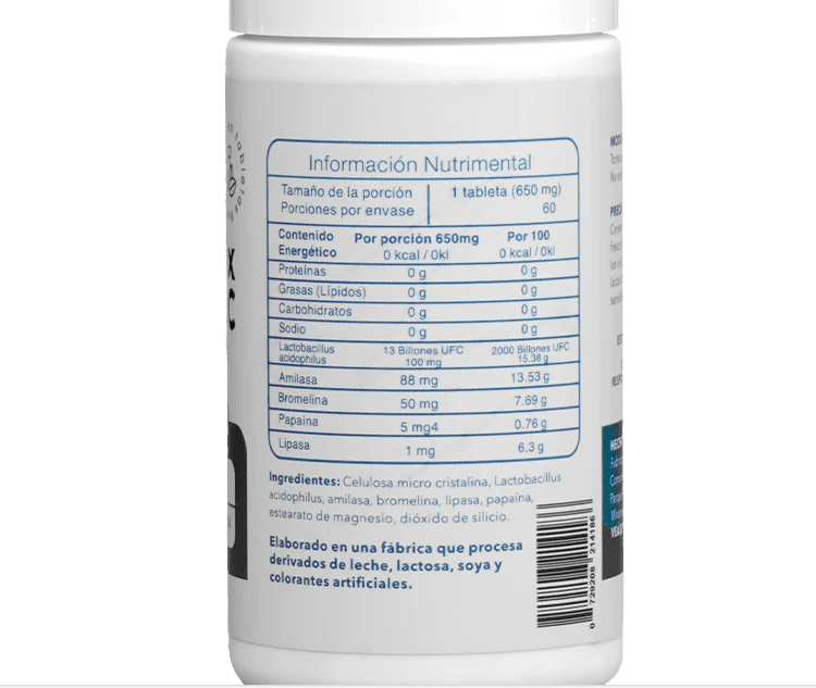 Essentials Enzime Mix + Probiotic | 60 Tabletas | Enzimas + Probióticos
