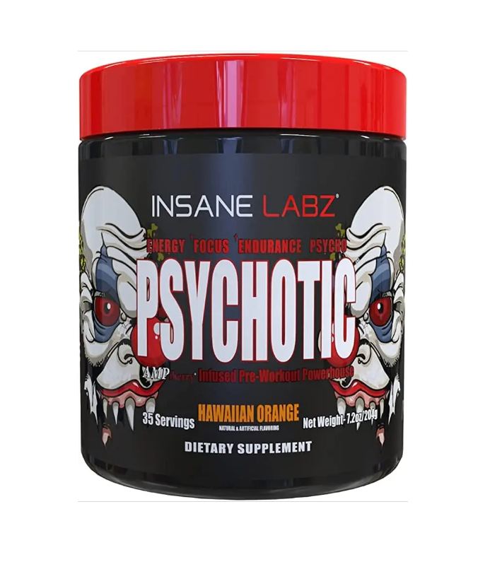 PSYCHOTIC ROJO 35 SERVICIOS INSANE LABZ Suplemento Pre Entreno Ultra Potente para Rendimiento Físico y Energía Máxima