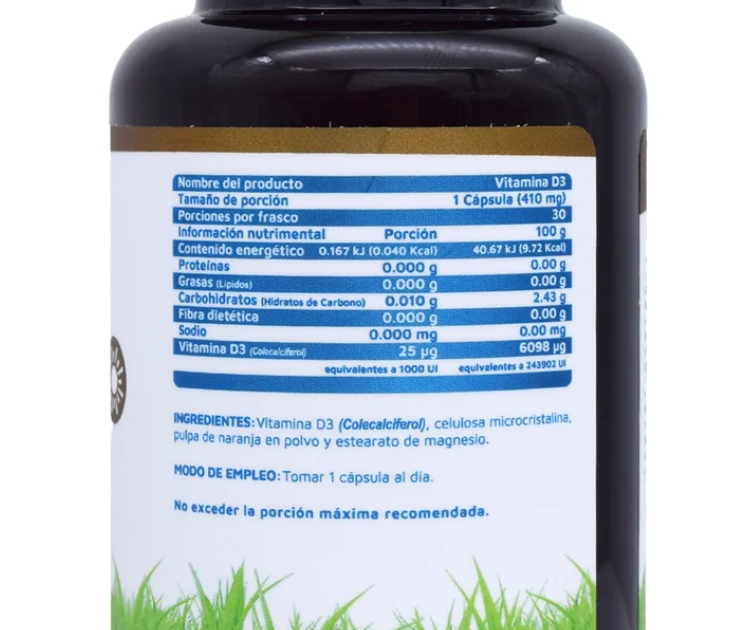 Vidanat Vitamina D3 | 30 Cápsulas