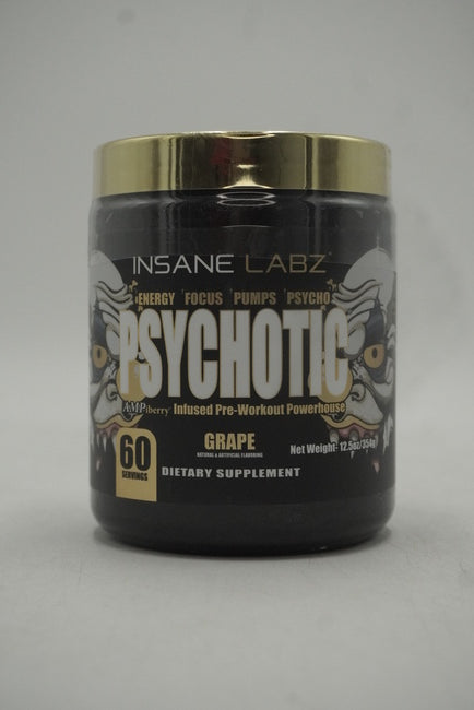 PSYCHOTIC GOLD 60 SERV -- Preentreno en polvo formulado para adultos físicamente activos que buscan complementar su rutina antes de sesiones de entrenamiento.