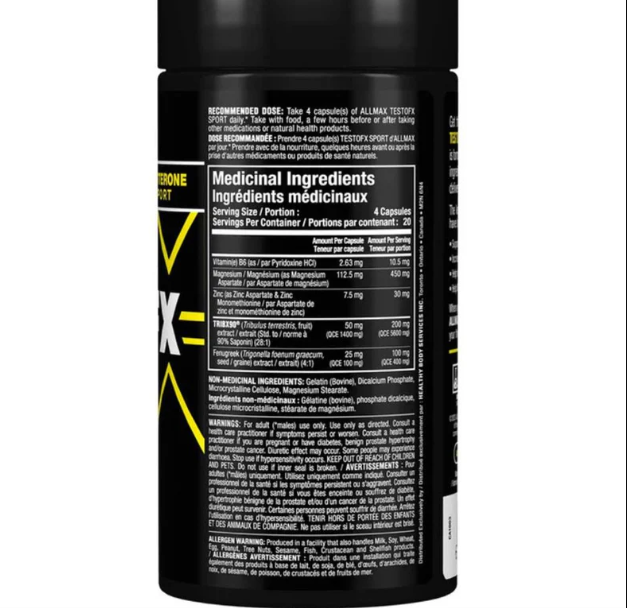 ALLMAX TestoFX Sport | 80 Tabletas