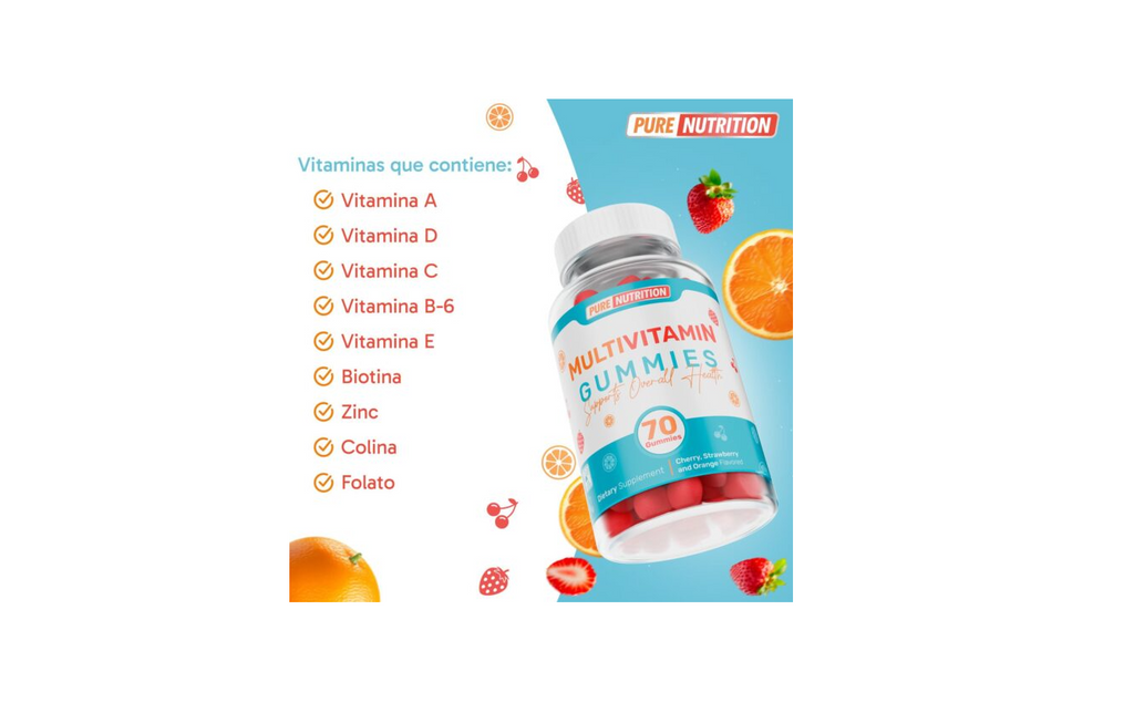 Pure Nutrition Multivitamin | 70 Gomitas