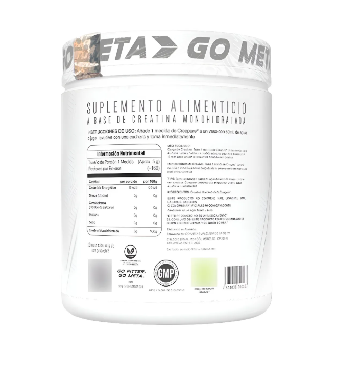 Meta Nutrition German Creapure Creatine | 150 Servicios