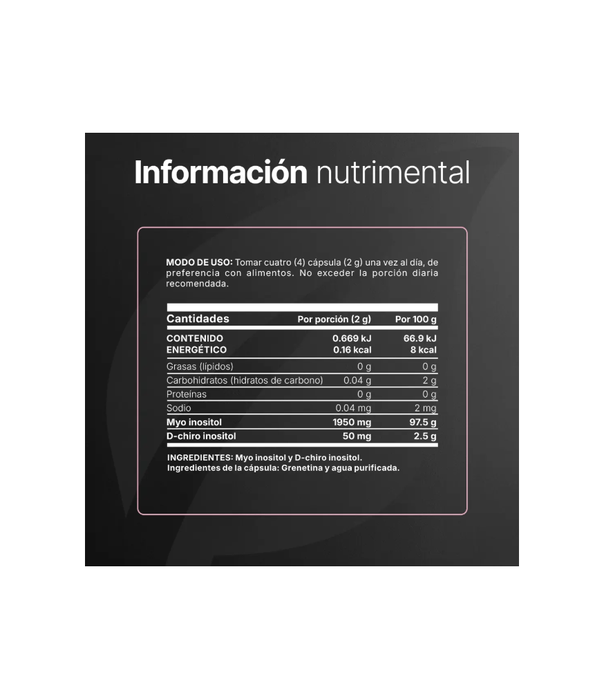 B Life Myo & D-Chiro Inositol | 500 mg | 240 Cápsulas