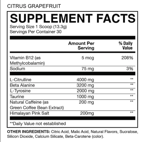 PRE CBUM ESSENTIAL 30 SERV  --   Mejor Energía y Enfoque con L-citrulina y Beta-alanina - Suplemento Alimenticios