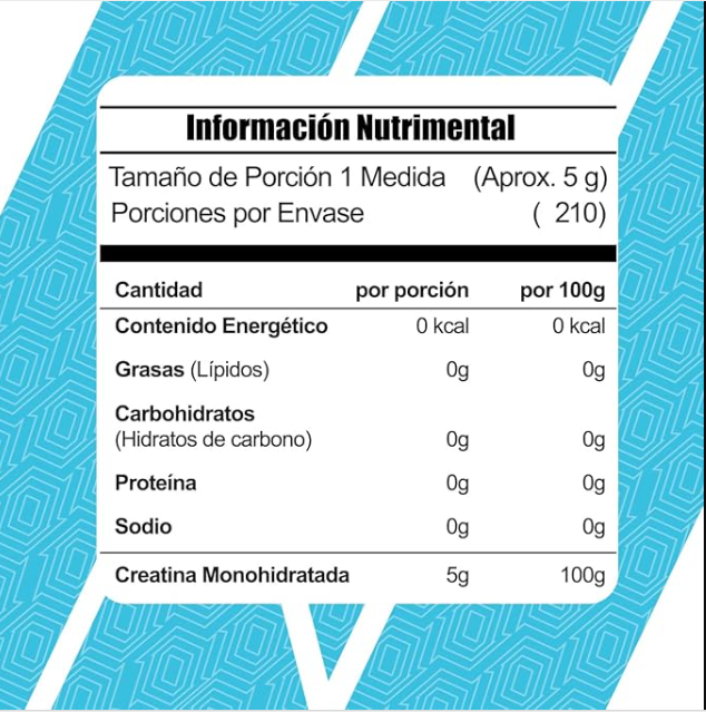 Meta Nutrition Creatine+ | 1 kg | 210 Servicios | Sin Sabor