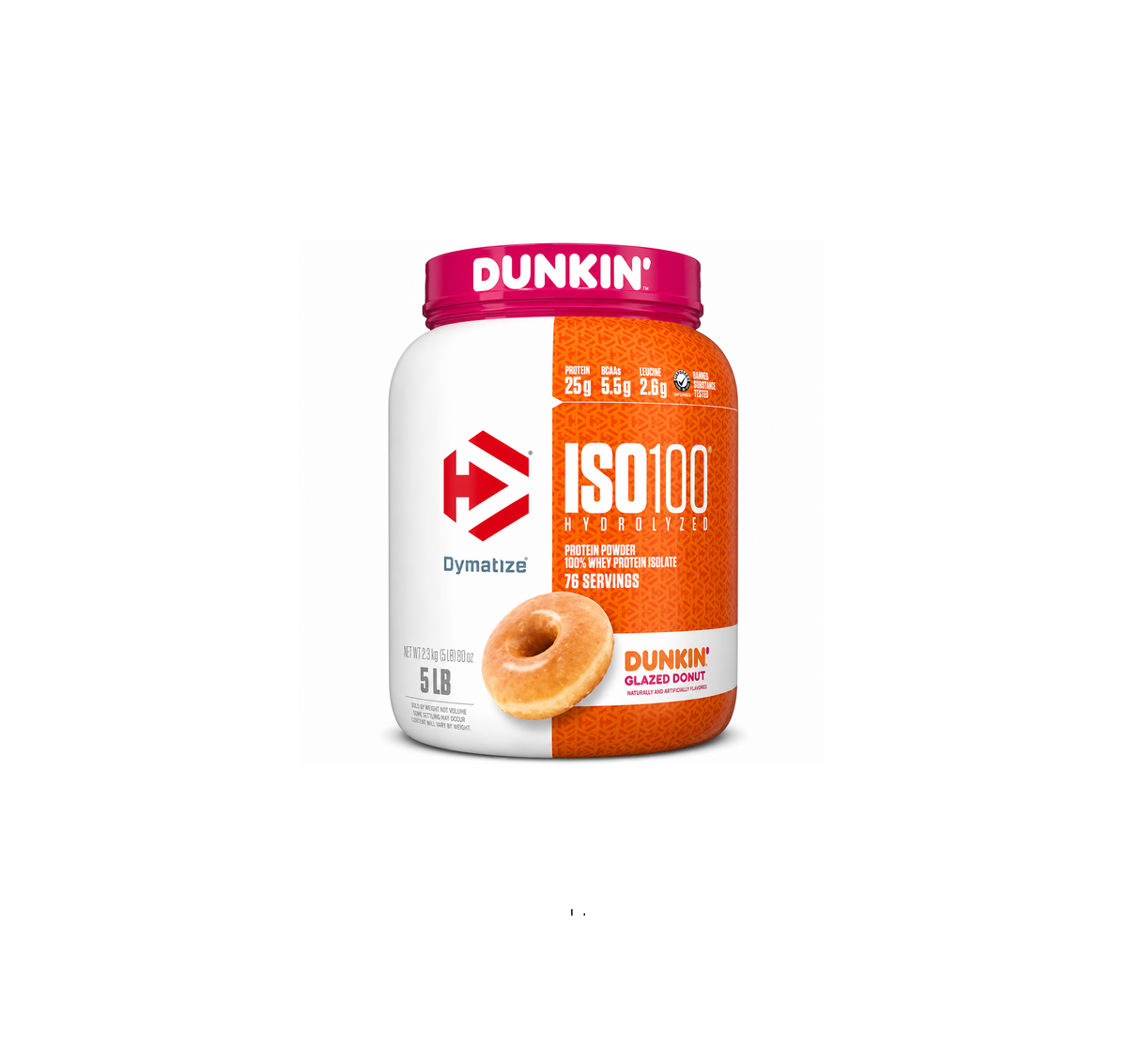 ISO100 5 LB DYMATIZE -- Proteína Muscular Rápida y Eficaz para Crecimiento Muscular sin Lactosa y Grasa