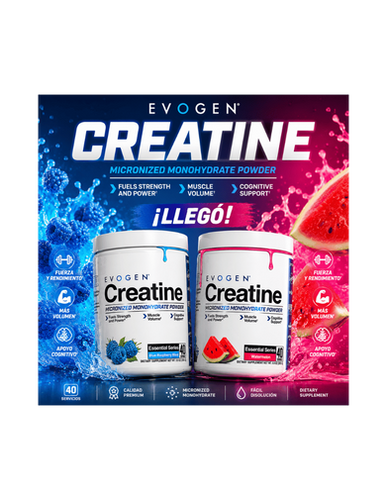 CREATINA EVOGEN 40 SERV --Suplemento Alimenticio en Polvo con Creatina Monohidratada Micronizada para Adultos y Actividad Física