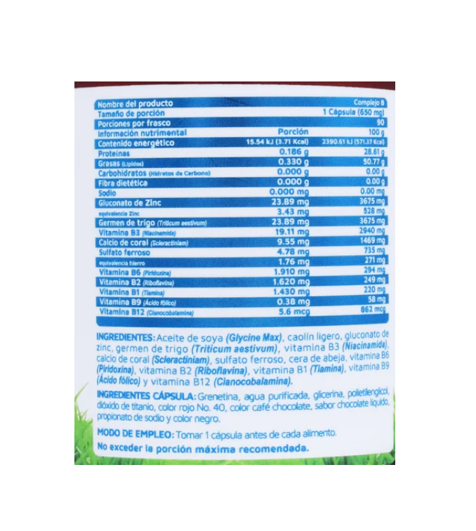 Vidanat Complejo B | 90 Cápsulas