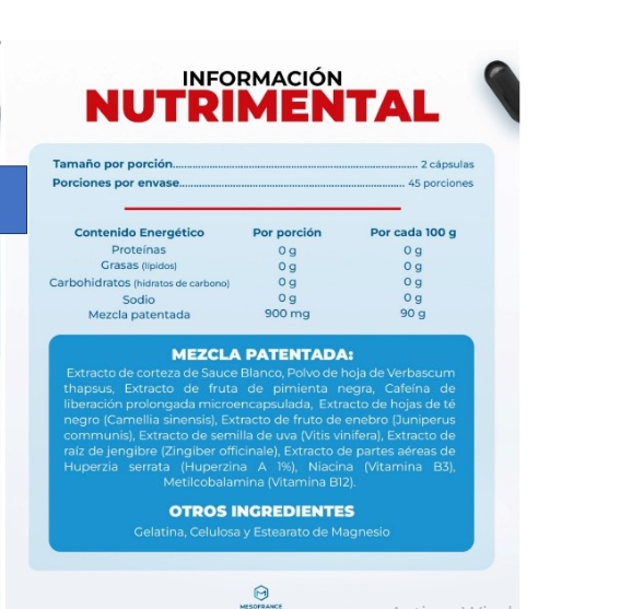 Mesofrance Ultra Reductivo Extremo | 90 Cápsulas