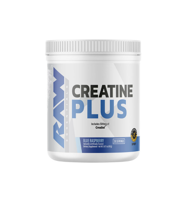 RAW Nutrition Creatina Plus 30 Servicios Suplemento para Rendimiento Físico y Fuerza con CreaSol Mejora 28% en Fuerza y 51% en Resistencia