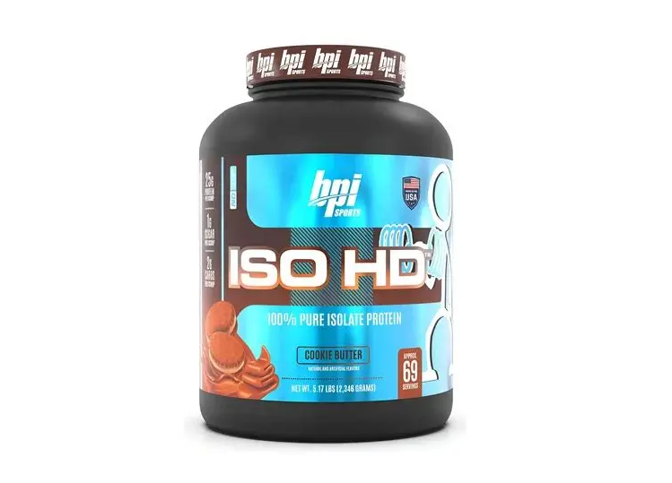 ISO HD BPI 5 LB 69 SERV --  Suplemento Proteico para Regeneración Muscular y Energía Rápida Sin Azúcares ni Grasas