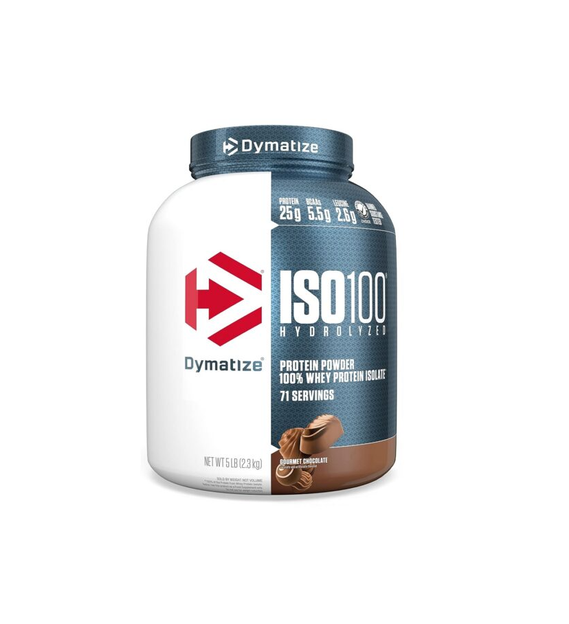 ISO100 5 LB DYMATIZE -- Proteína Muscular Rápida y Eficaz para Crecimiento Muscular sin Lactosa y Grasa