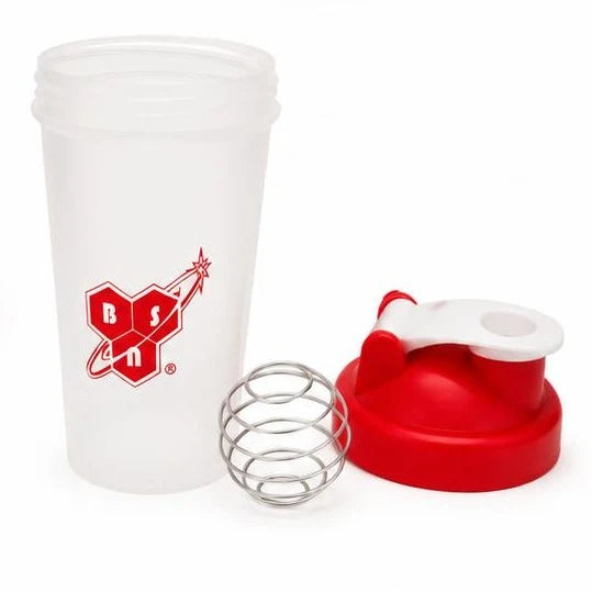 BSN Shaker transparente rojo 400 ml - imagen 3