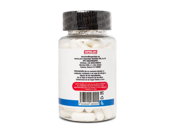Superlabs Nutrition Citrato de Magnesio | 500 mg | 100 Cápsulas