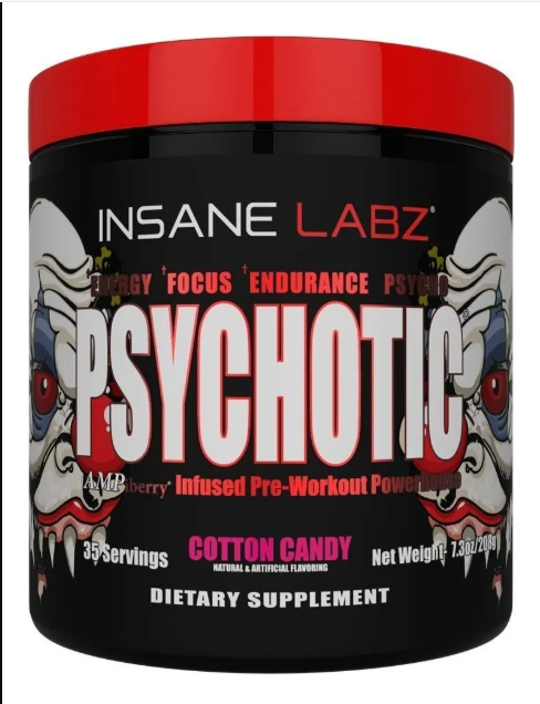 PSYCHOTIC ROJO 35 SERVICIOS INSANE LABZ Suplemento Pre Entreno Ultra Potente para Rendimiento Físico y Energía Máxima