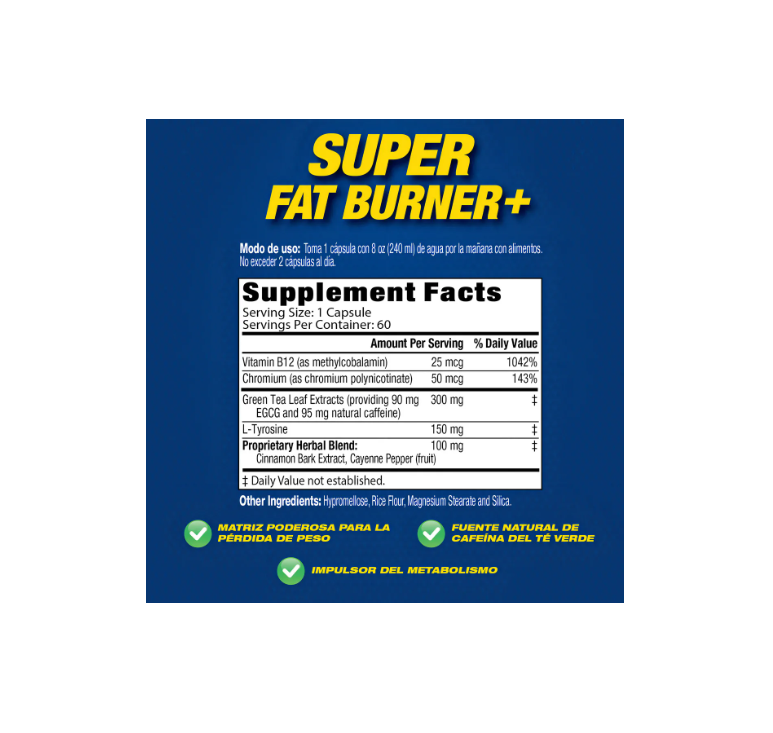 MHP Super Fat Burner | 60 Cápsulas