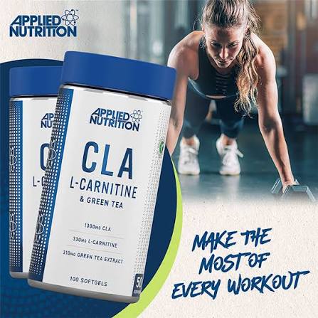 CLA + CARNITINA Y GREEN TEA 100 CAP/50 SERV APPLIED NUTRITION