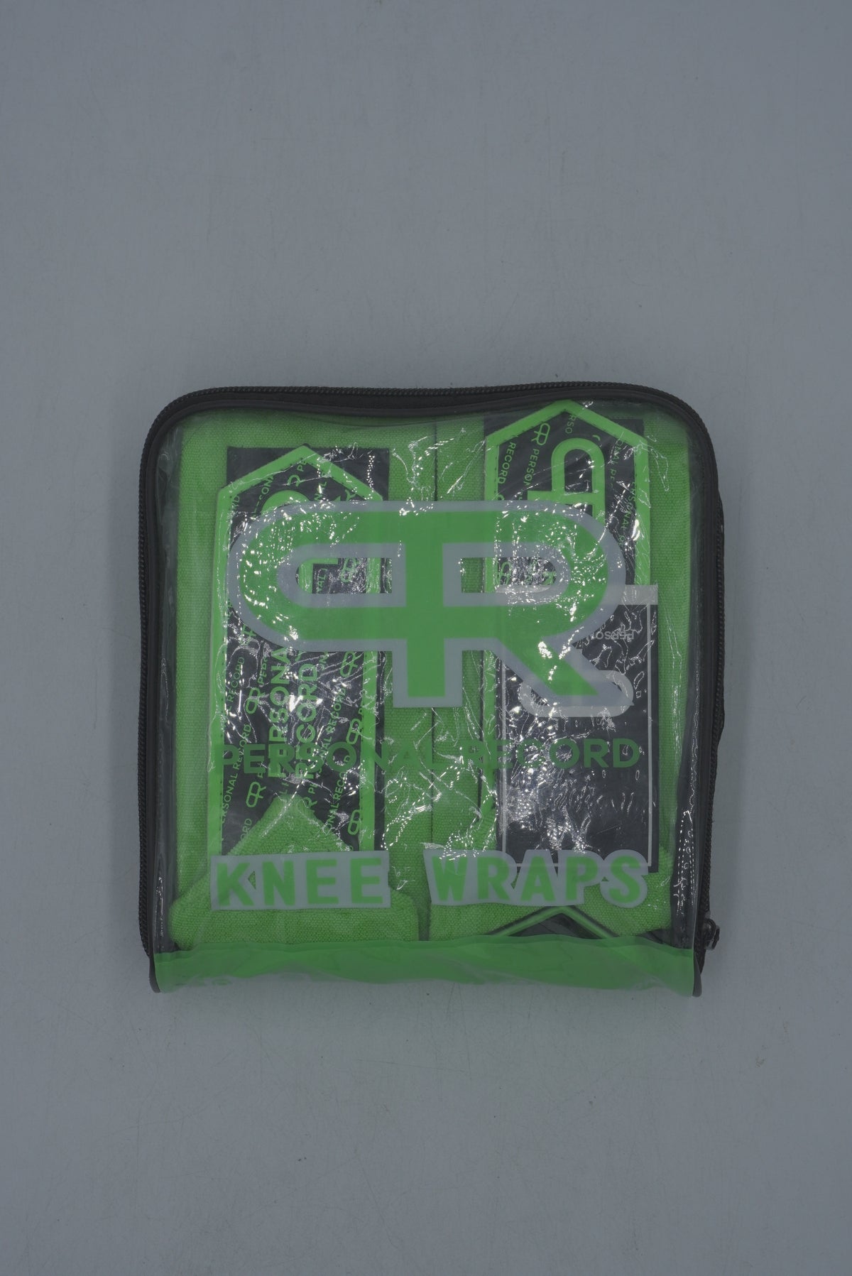 Personal Record Knee Wraps | Verde Neón con Negro