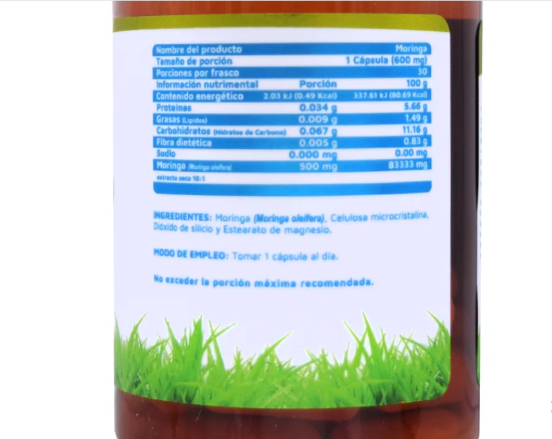 Vidanat Moringa | 30 Cápsulas