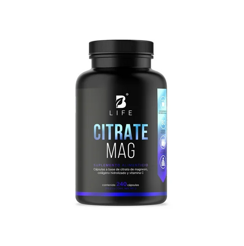 B Life Citrato de Magnesio | 800 mg | 240 Cápsulas