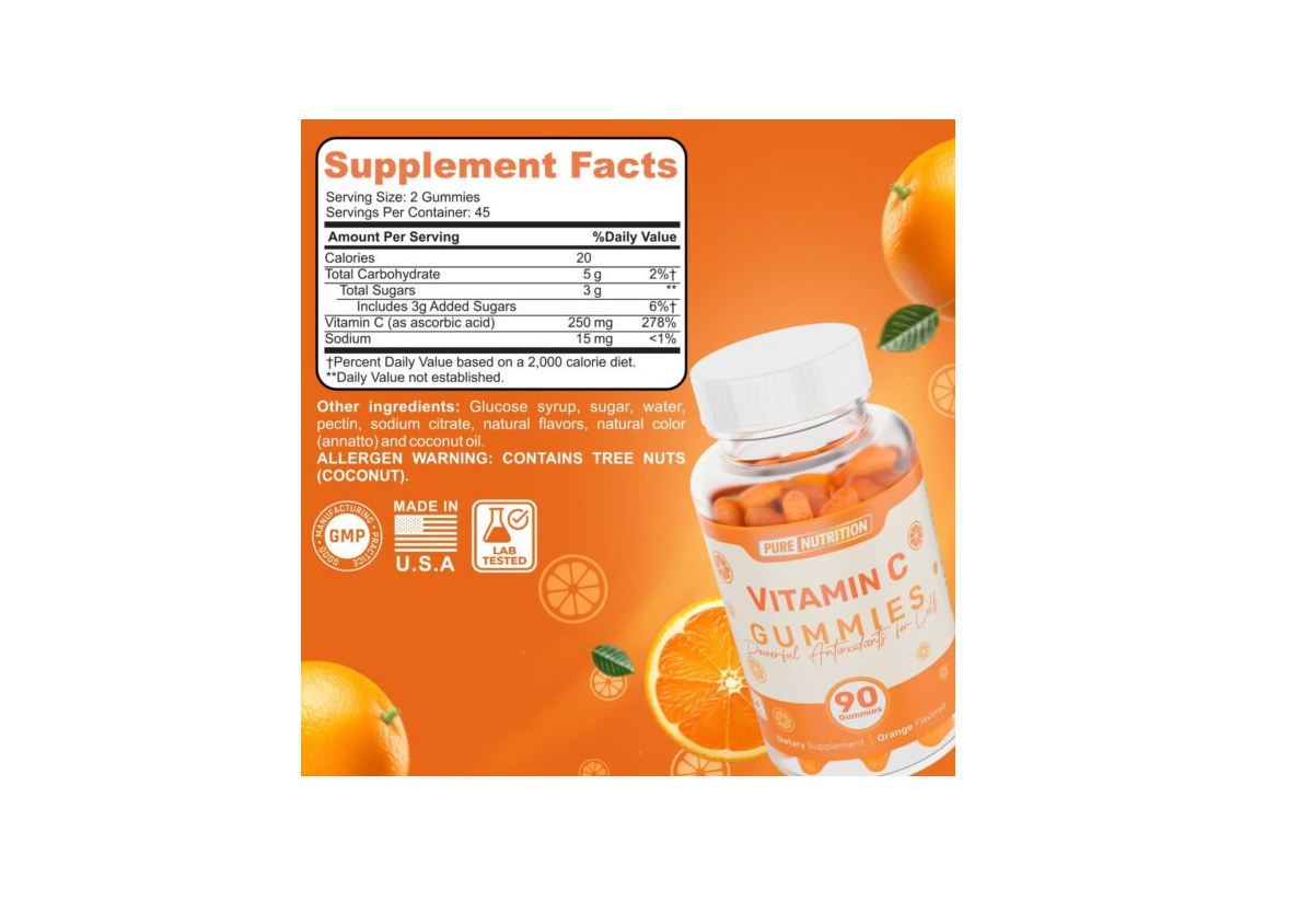Pure Nutrition Vitamina C | 90 Gomitas