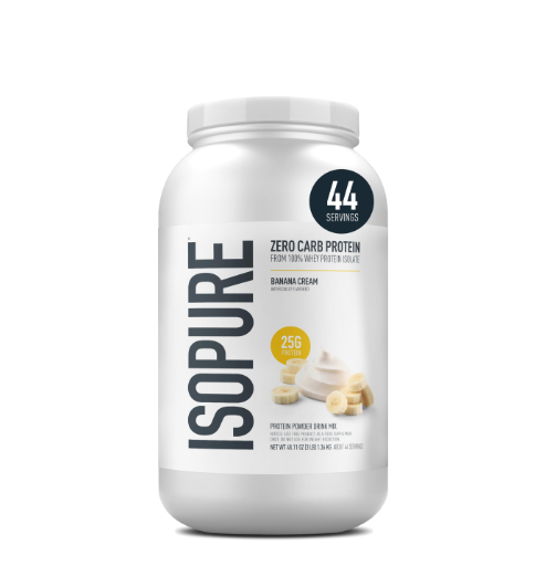 ISOPURE 3 LB 44 SERV ZERO CARB -- Proteína de Suero 100% Pura sin Lactosa y Grasa Enriquecida con Glutamina