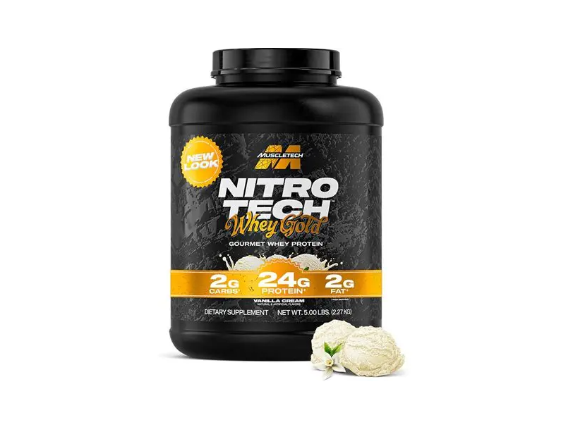 MuscleTech Nitro-Tech Whey Gold | 5 lb | 24 g de Proteína